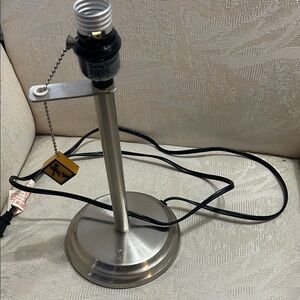 Silver Table Lamp Base Kids Construction